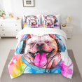 thumbnail image 2 of YST Watercolor Pug Dog 7-Piece Comforter Set, King, Cute Animal Musical Theme, 2 of 4