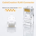 thumbnail image 3 of axGear RJ45 Cristal Head Cat6 Connecteur de Câble Réseau Plaqué Or 100 Pcs PCS, 3 of 6