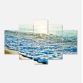 thumbnail image 2 of Impression sur Toile Photo de Plage au Bleu Vif, Bord de Mer Tranquille, 2 of 3