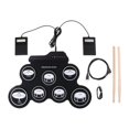thumbnail image 3 of Tachiuwa Hand Roll Drum Set Electronic Percussion Instrument Portable Electronic Drum, 3 of 9