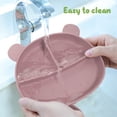 thumbnail image 4 of PENGXIANG 5pcs Baby Feeding Set Food-grade Silicone Bear Shape Baby Tableware Set for Home, 4 of 7