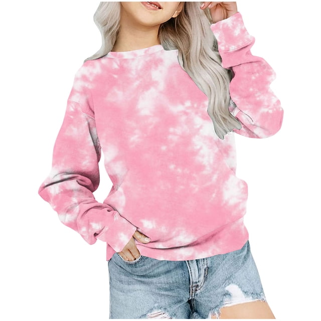 Yuyuzo Chandails pour Filles Tout-Petits Col Rond Manches Longues Ample Décontracté Confortable à Blocs de Couleur Automne