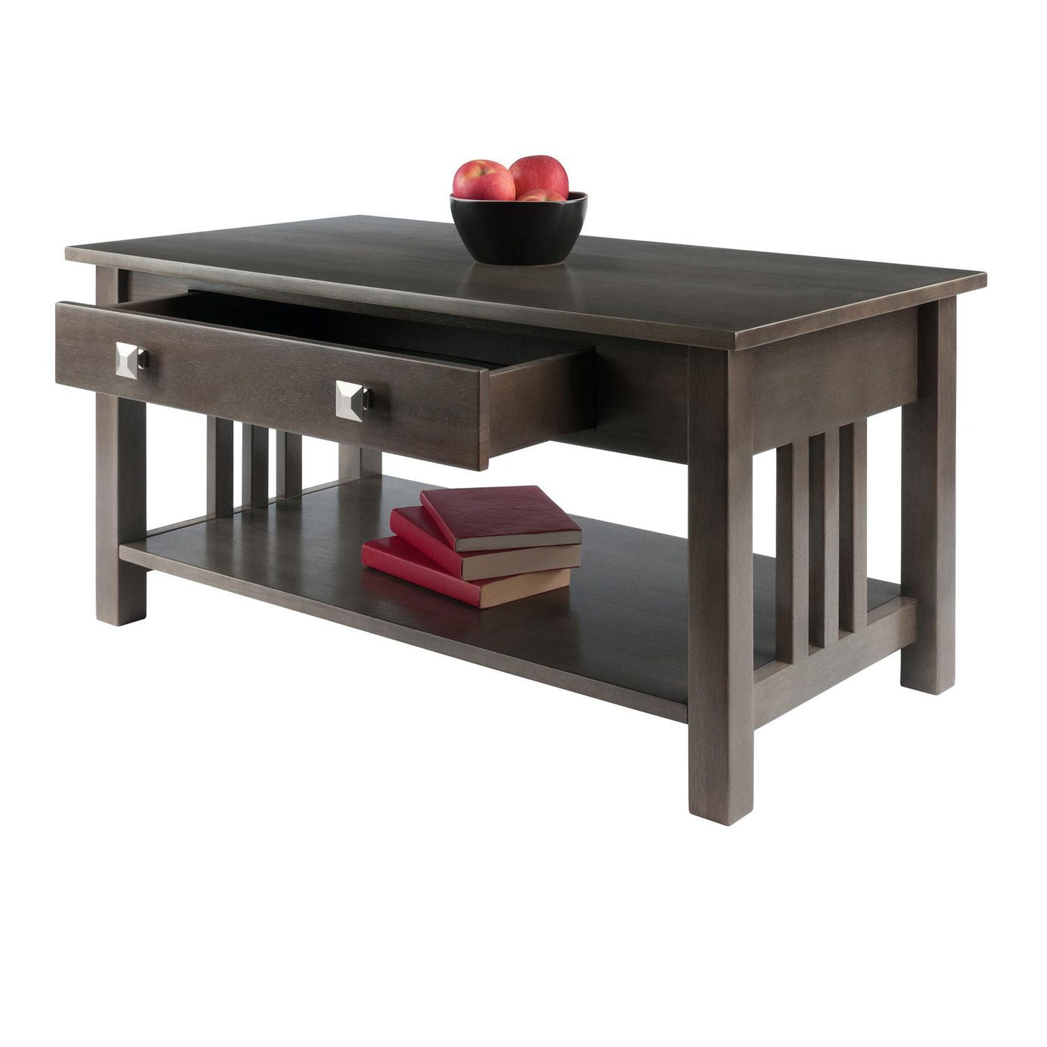 Winsome Table basse Stafford fini Gris huître