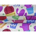 thumbnail image 5 of oneOone Cotton Cambric Fabric Leaves & Floral Block Decor Fabric Printed BTY 56 Inch Wide, 5 of 5