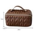 thumbnail image 4 of PU Cosmetic Bag Lightweight Makeup Box Portable for Holiday Gifts (Green), 4 of 9