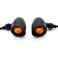 thumbnail image 3 of Krator Motorcycle 2 pcs Black Amber Turn Signals Lights Compatible with Victory Cross Roads Jackpot, 3 of 6