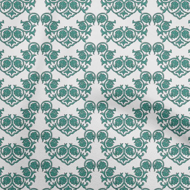 oneOone Polyester Spandex Dark Teal Green Fabric Block Craft Projects Decor Fabric Printed By The Yard 56 Inch Wide