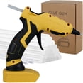 thumbnail image 3 of Cordless Hot Melt Glue Machine Rapid Heating Glue Tool Kit with 30 Premium Glue Sticks Hot Melt Glue Tool Compatible with  18V 20V Battery for Home Repairs Arts Crafts DIY Project, 3 of 11