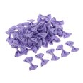 thumbnail image 4 of VONKY 50 Pieces Cute Satin BOW Ribbon Applique Embellishments Light Purple, 4 of 8