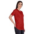 thumbnail image 2 of Inkmeso T-Shirt Basique à Col Rond pour Femmes, Manches Courtes, Coupe Régulière, Long Tee, Haut d'Entraînement, 2 of 8