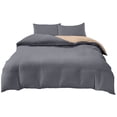 thumbnail image 2 of 4-Piece Washed Cotton Polyester Bedding Set for Dorm Beds | Soft & Breathable Full/Queen Size | Reversible Design with Modern Colors for Students & Kids Rooms, 2 of 6