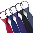 thumbnail image 4 of Cravate Rétro Étroite Mince pour Hommes Garçons, Cravate Pratique, Cordon à Tirer pour Mariage Fête Boîte de Nuit Marié Fête Robe Rouge, 4 of 8