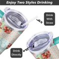 thumbnail image 4 of Gobelet 40 Oz avec Poignée et Paille Isolé Double Paroi en Acier Inoxydable Tasse de Voyage Boîte Cadeau Gobelet Réutilisable Tasse de Café de Voyage pour Bureau Tasse de Bière Isolée Portable pour Boissons Chaudes et Froides, 4 of 5