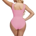 thumbnail image 4 of Shapers Women's U Neck Bust Hugging Comfortable Wide Strap Shaping Bodysuit S, 4 of 8
