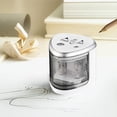 thumbnail image 4 of Colored Pencil Sharpener Pencil Sharpener Double Hole Pencil Sharpener with Slide Cover - Industrial Pencil Sharpener for 6-12Mm Pencils School for Student Art Worker Pencil Sharpener with Cover, 4 of 8