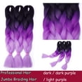 thumbnail image 2 of Ombre Jumbo Braiding Hair Extensions High Temperature Synthetic Twist Hair Multiple Colored Hair, 2 of 5