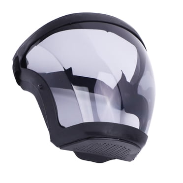 Bouclier Facial, Bouclier Ergonomique Antibuée Intégral Super Protecteur Transparent avec Coton Filtrant pour Moudre et Couper Noir