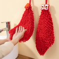 thumbnail image 4 of Oleegame 2PC Ten Dollar Items Soft Hand Towel New Year's Red Creative Kitchen Thickened Towel Quick Dry Hanging Wash Towel Kitchen Accessories, 4 of 6
