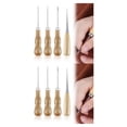 thumbnail image 3 of relayinert 4pcs Durable Sewing Repair Tools Awl With Wooden Handle Versatile DIY Hand Tool 2Set, 3 of 6