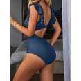 thumbnail image 4 of Charmo Maillot une Pièce à Volants pour Femmes, Échancré, Dos Nu, Monokini, 4 of 5