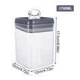 thumbnail image 2 of Phenofice 1Pack Cookie Jars Plastic Transparent for Sealed Storage in Home Use, 2 of 8