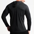 thumbnail image 5 of Gym Shirts for Men Long Sleeve UPF 50+ Sun Shirts Compression Fit Fishing Shirt Raglan Quick Drying Workout Hoodies, 5 of 5