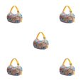 thumbnail image 2 of kurtrusly Sac de Rangement Réutilisable Pliable Écologique et Polyvalent Sac de Courses Imperméable en Polyester pour Voyage Sac de Plage Sac à Main Carreaux Jaunes 5Set, 2 of 6