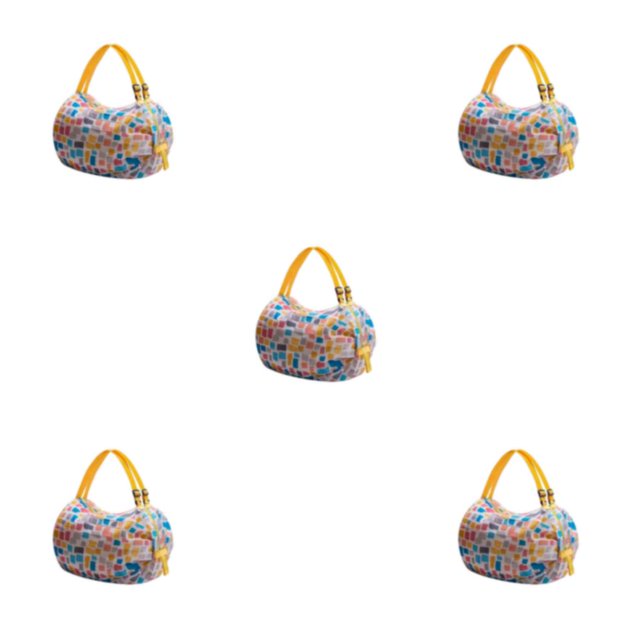 relayinert Foldable Storage Bag Travel Companion For All Occasions Waterproof Beach Bag yellow plaid 5Set