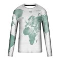 thumbnail image 4 of TIMIFIS T-Shirts pour Hommes à Imprimé Graphique à Manches Longues T-Shirt à Imprimé Hauts Quotidiens Basique Élégant Col Rond-Whitefall, 4 of 5