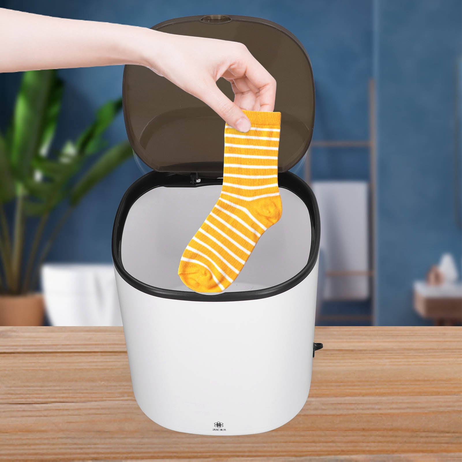 Portable Washing Machine, 4.5L Mini Washing Machine Rotating  Small Washer For Baby Clothes Underwear Portable Bucket Washer For Apartment, Dorm, Camping, RV Travel Laundry
