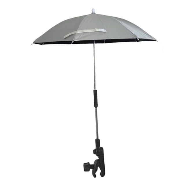 S SERENABLE Beach Chair Parasols Multipurpose Stroller Umbrella for Outdoor Patio Garden Silver