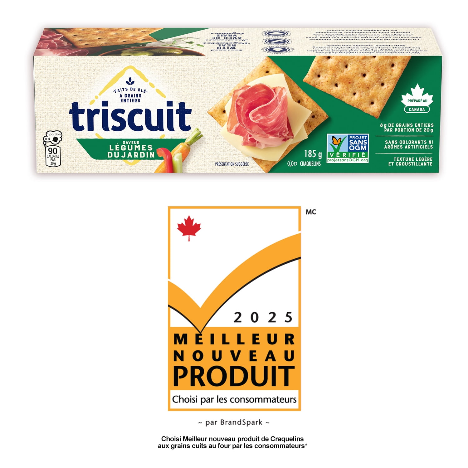TRISCUIT, Garden Vegetable Crackers, Light and Crispy Texture