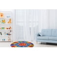 thumbnail image 5 of KC Cubs Playtime Collection ABC Alphabet, Numbers and Shapes Educational Learning & Game Round Circle Area Rug Carpet for Kids and Children Bedrooms and Playroom, 5 of 5