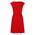 thumbnail image 5 of Gspmoly Robe d'Été, Nouvelle Robe d'Été Décontractée pour Femme Style Serré Robe Ajustée à Grand Ourlet Robe Sans Manches à Col Rond Robe Longueur Genou Robe de Cocktail Offres Prime, 5 of 5