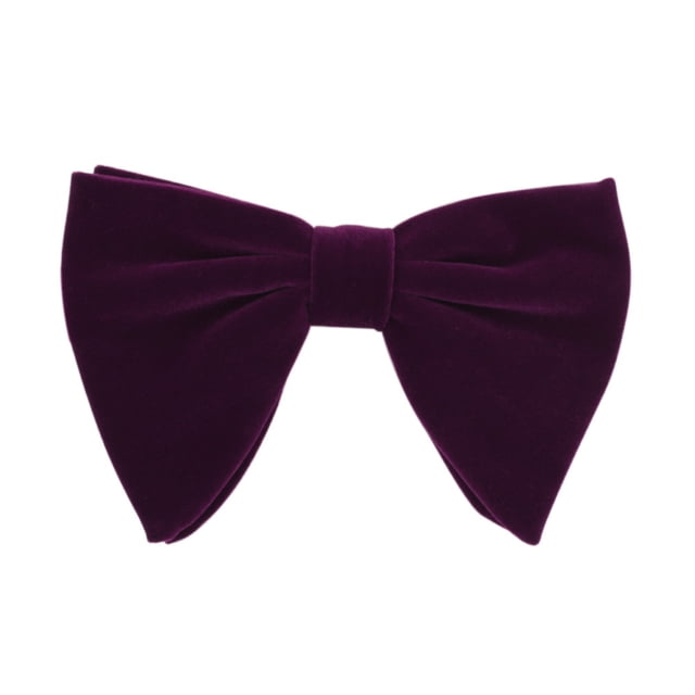 fastboy Stylish Velvet Bow Tie With Elastic Belt Stable Fixation Non-displacement Wide Application Halloween G