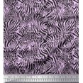 thumbnail image 1 of Soimoi Purple Silk Fabric Leopard & Wild Animal Skin Decor Fabric Printed BTY 42 Inch Wide, 1 of 3