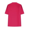 thumbnail image 5 of Plebaso T-Shirts Surdimensionnés pour Femmes à Col en V à Manches Mi-Longues T-Shirts Décontractés Unis Confort Hauts Amples pour Femmes, 5 of 5