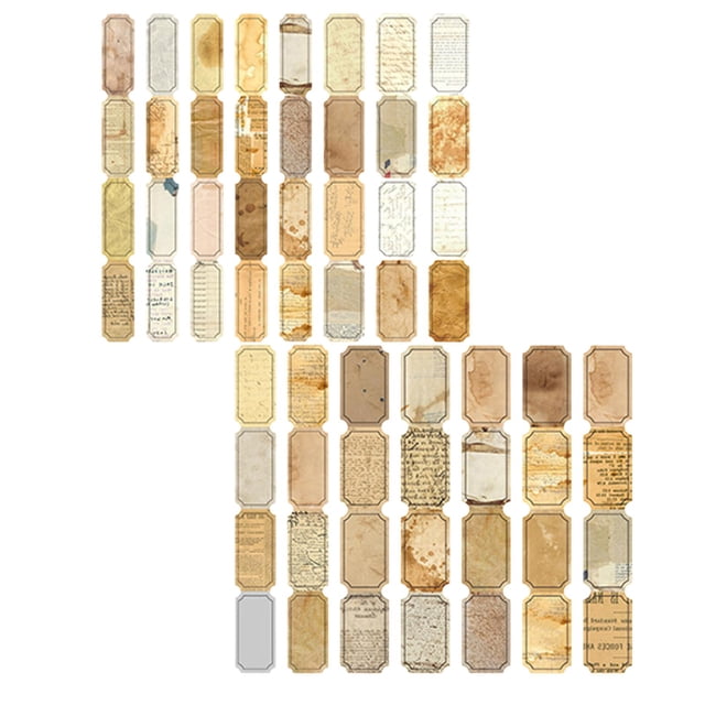 simhoa 30 Pieces Scrapbooking Stickers, Diary Paper Note Stickers Seal Journal Stickers G