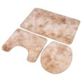 thumbnail image 2 of Quick Dry Contour Rug , Soft Washable Non Slip Toilet Lid Cover, For Bathroom Jaune, 2 of 8