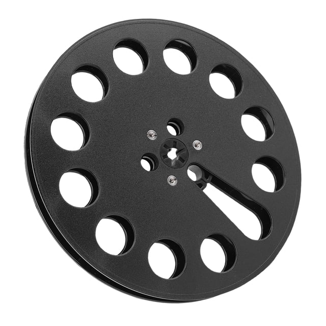 1/4 7 Inch Empty Tape Reel, Universal Open Reel Sound Tape Empty Reel with 12 Holes NAB Hub Replacement Opening Machine Part for Re Studer
