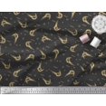 thumbnail image 3 of Soimoi Crepe Silk Fabric Circle,Dot & Prawns Ocean Printed Fabric 1 Yard 42 Inch Wide, 3 of 3