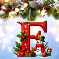 thumbnail image 4 of Bdday 26 Letters Christmas Tree Decoration Pendant Christmas Tree Ornaments Personalized DIY Christmas Ornaments Christmas Decoration Xmas Tree Hanging Decor Feature, 4 of 4