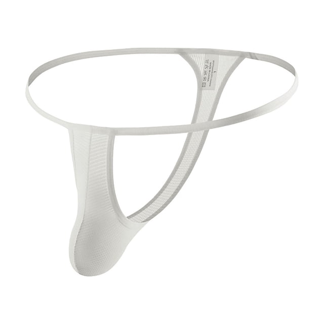 DPTALR Men's Summer Breathable Mesh Solid Color Thong Sexy Mesh Breathable Panties