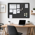 thumbnail image 2 of Large Bulletin Board Large Cork Board Alternative for Wall x Felt Board Foldable Notice Board Pin Board Vision Board -, 2 of 6