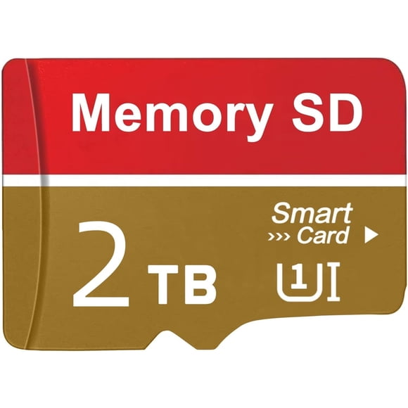 2000 Micro SD Card,2000 Memory Card,2T Micro SD Memory CardS Fast Speed TF Card Class 10 Free SD Card Adapter