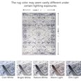 thumbnail image 2 of JV Home Area Rug Oushak Blue 5'3"x7'3" Washable Carpet Anti Slip, 2 of 7