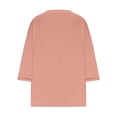 thumbnail image 4 of AherBiu Plus Size T Shirts for Women V Neck Loose Comfy Basic Tees Summer Workout Oversized Tshirt Tops, 4 of 6