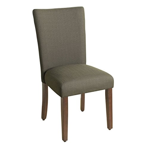 HomePop Parsons Classic Upholstered Accent Dining Chair, Brown (Set of 1)