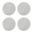 thumbnail image 2 of Ensemble de 4 Napperons Ronds Napperons Ronds en Coton Tressé pour Table de Cuisine Table à Manger Fête de Vacances, Argent, 2 of 8