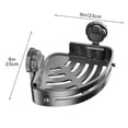 thumbnail image 3 of Bathroom Suction Organizer Corner Shower Shelf Suction Cup Wall Mounted Basket Triangles Bath Rack No-Drill Storage Holders Punch Storage Rack For Shampoo, 3 of 7